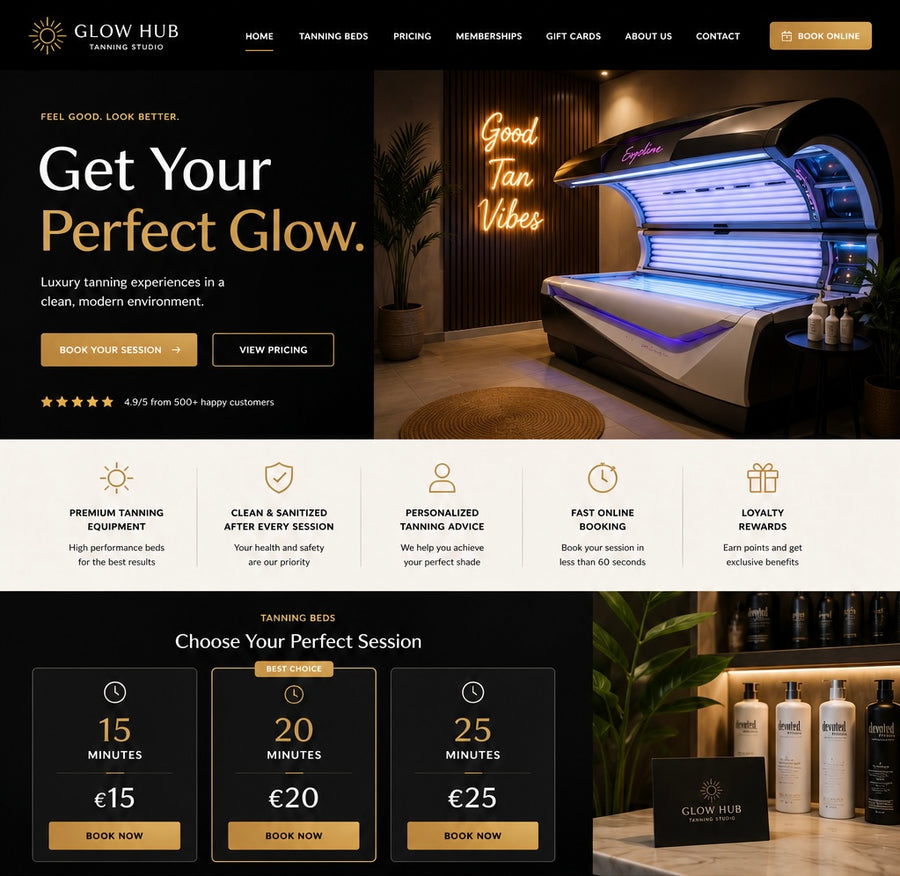 Tanning Studio Website